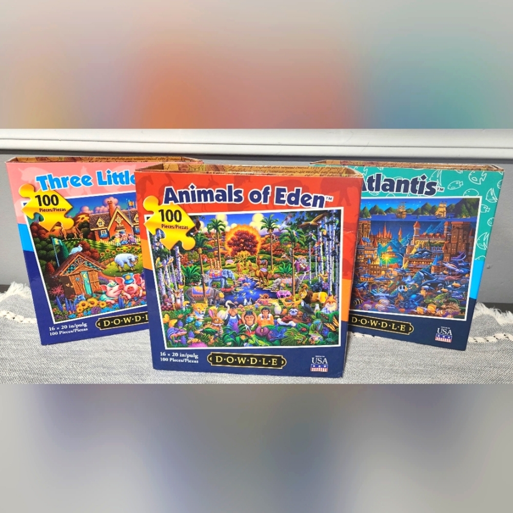 100 Piece Dowdle Puzzle Bundle